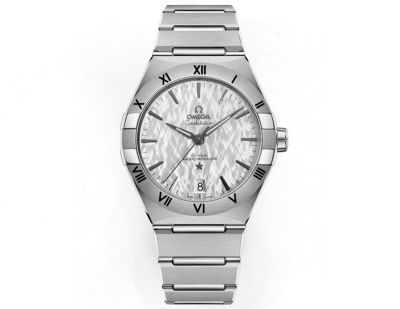 V+ Factory Omega Master Chronometer (fifth generation Constellation) 131.30.41.21.99.001 series Silver with Black steel case diameter 41mm Watch